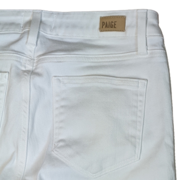 Paige Verdugo White Jeans Crochet Trim Size 26 - Picture 10 of 11